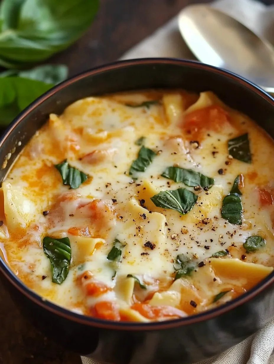 Creamiest Chicken Lasagna Soup