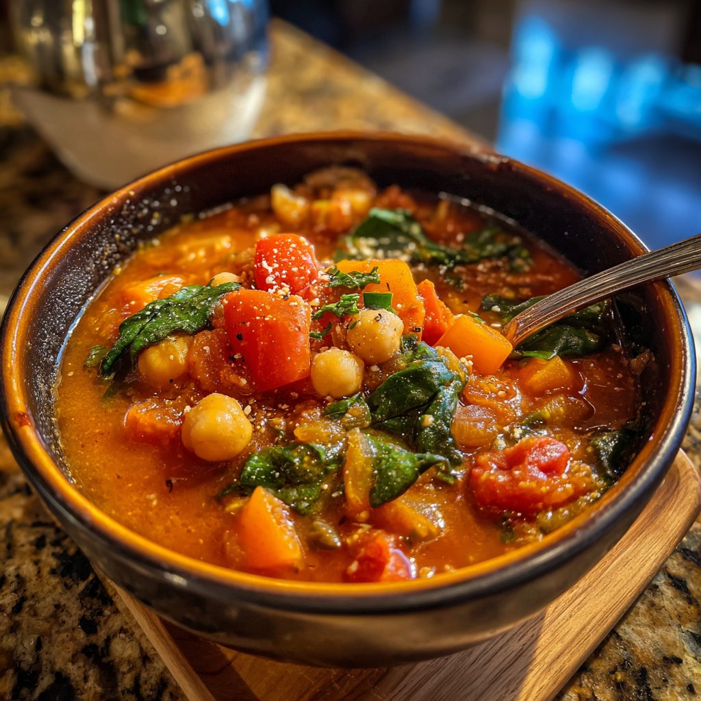 Healthy Dinner Tomato Chickpea Stew