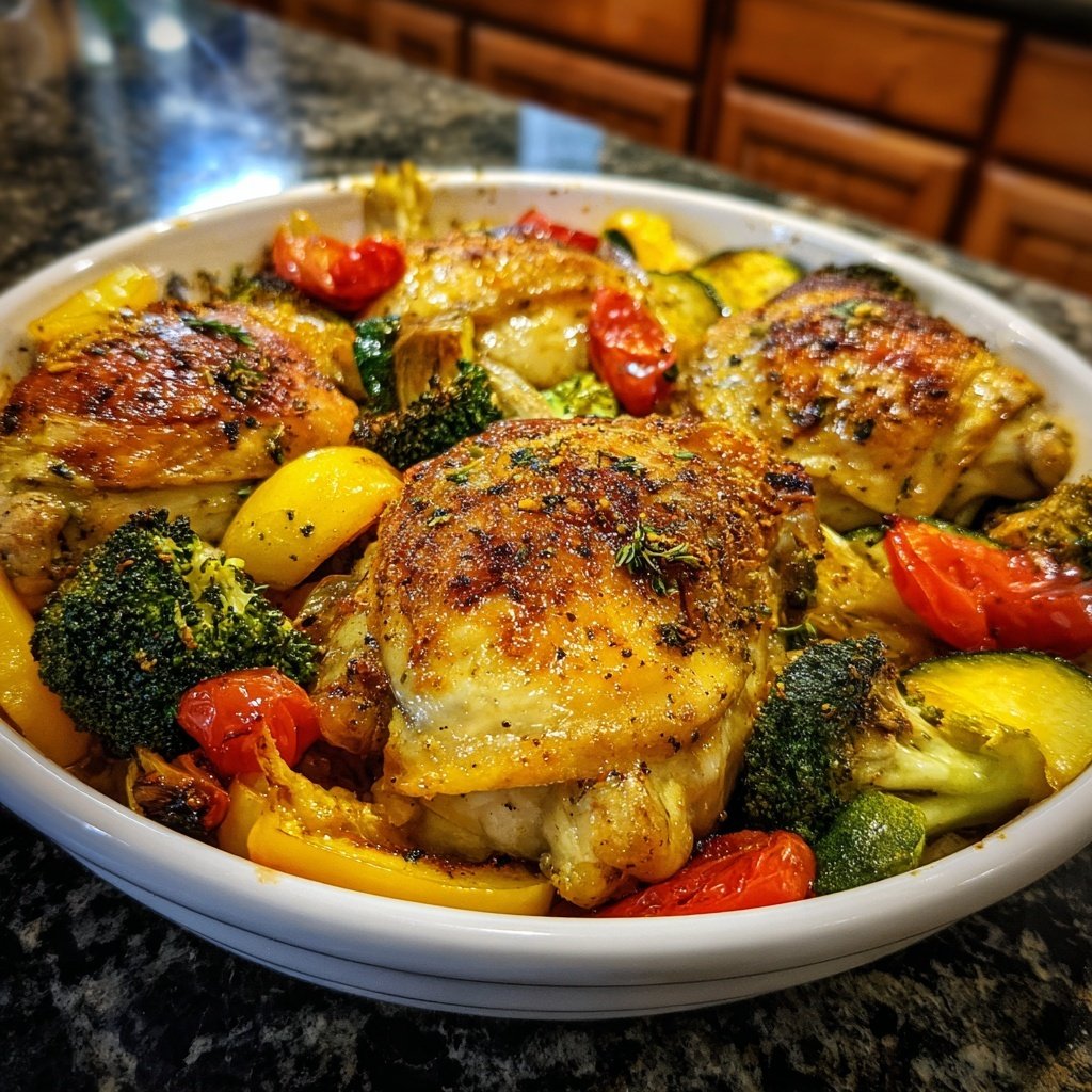 Quick Sheet Pan Chicken and Vegetables Recipe
