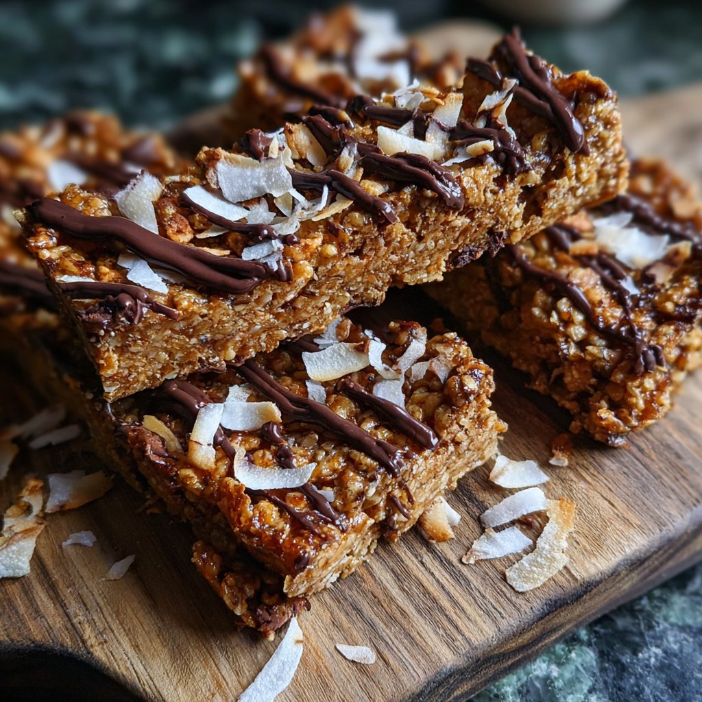Chocolate Coconut Tahini Bars