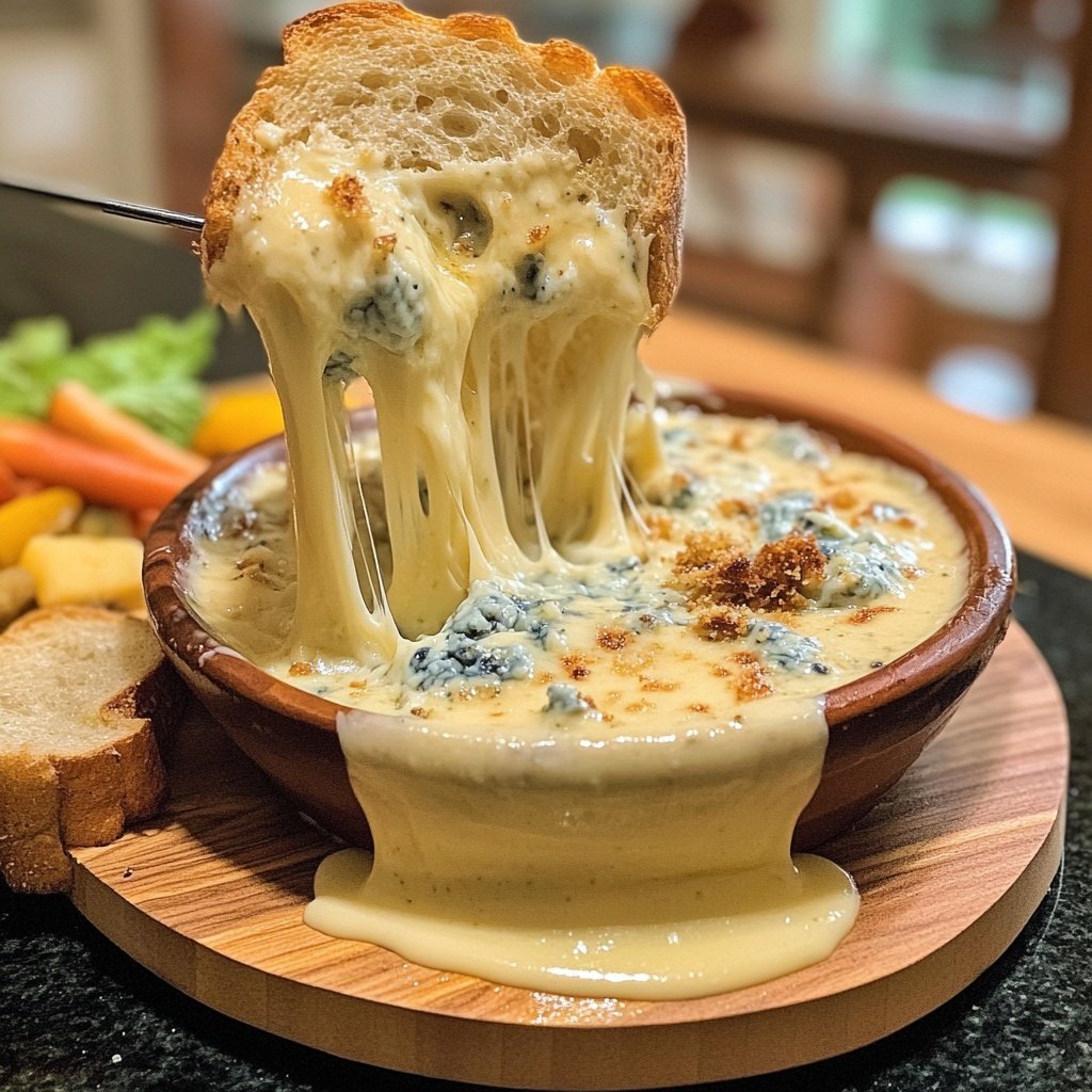 Fondue with Blue Cheese Blend