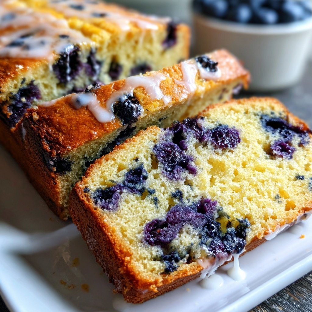 Baking & Desserts Lemon Blueberry Loaf Cake