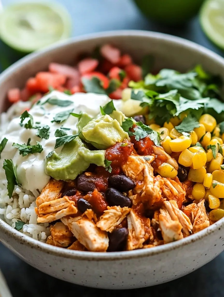 Chicken Burrito Bowl (Slow Cooker)