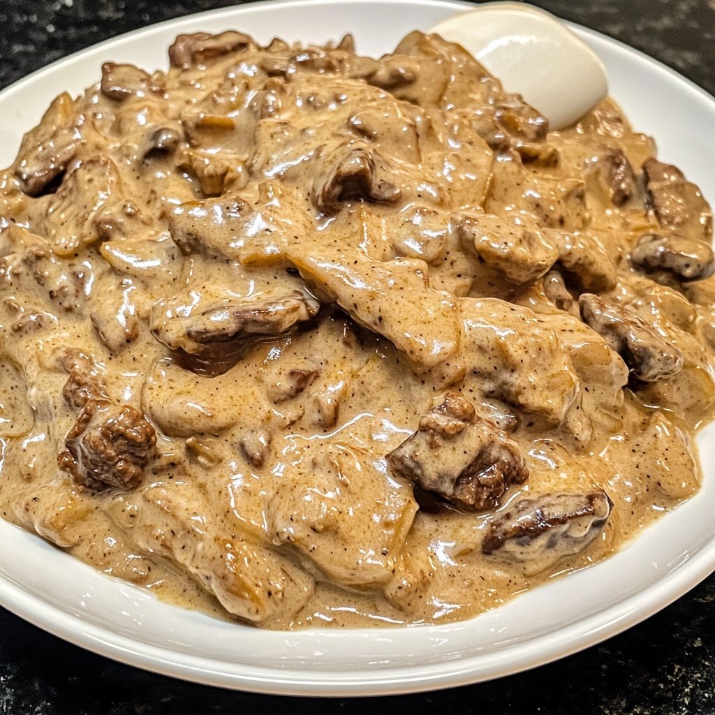 Ground Beef Stroganoff