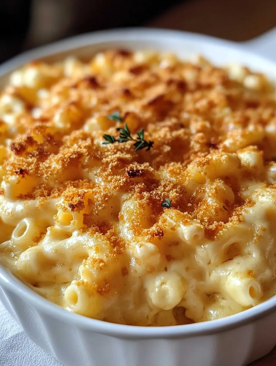 Creamy Southern Baked Mac and Cheese with Golden Cheddar Top