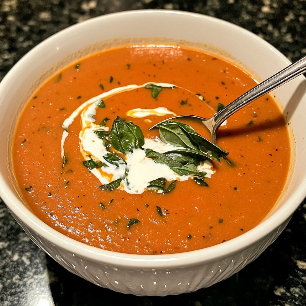 Homemade Creamy Tomato Soup Recipe