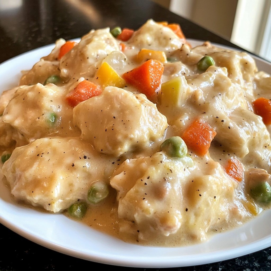 Set-It-and-Forget-It Slow Cooker Chicken and Dumplings