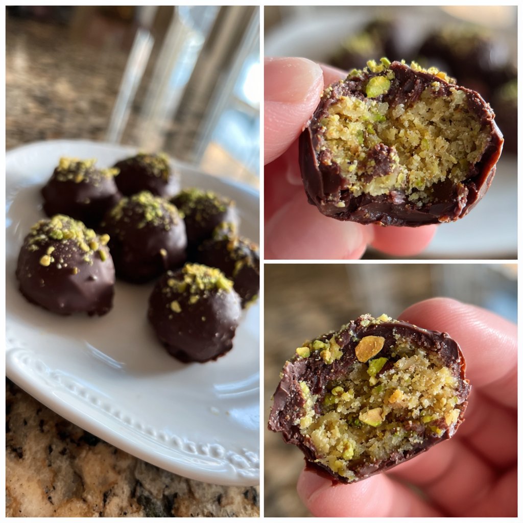 Chocolate Pistachio Coconut Bites