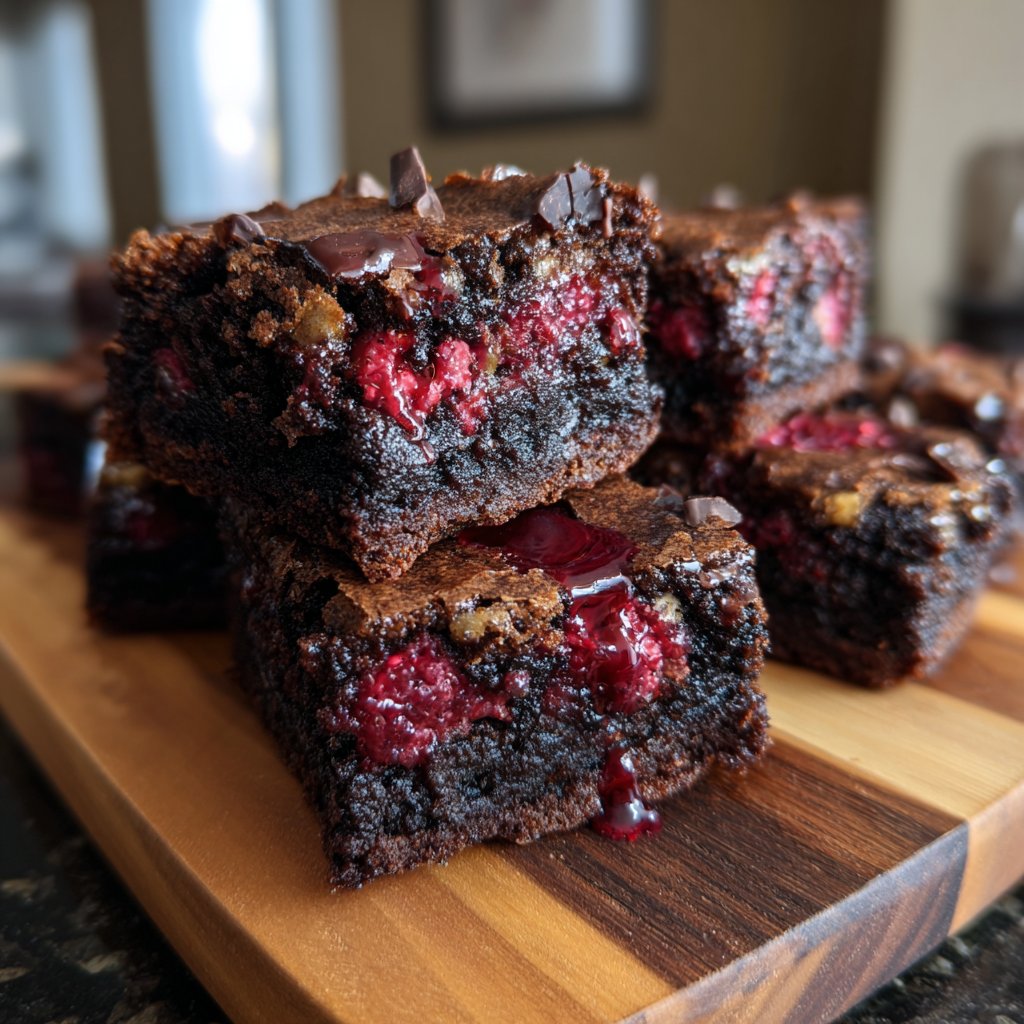 Chocolate Raspberry Brownies