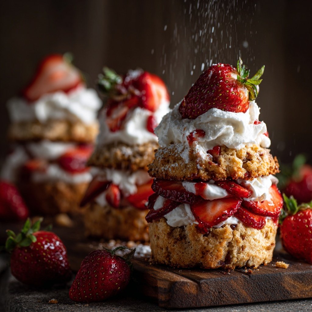 Strawberry Shortcake Breakfast Cups