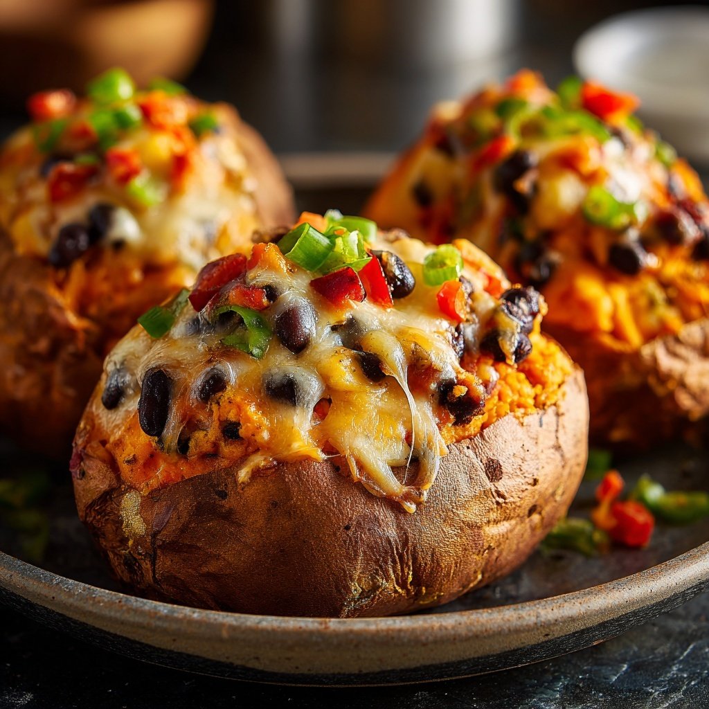 Valentine Dinner Stuffed Sweet Potatoes