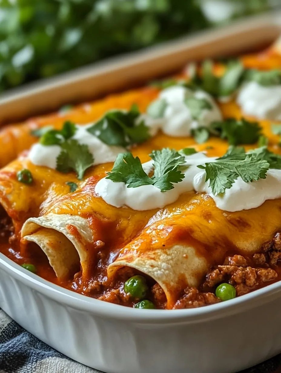Easy Cheesy Ground Beef Enchiladas - One-Pan Family Favorite!