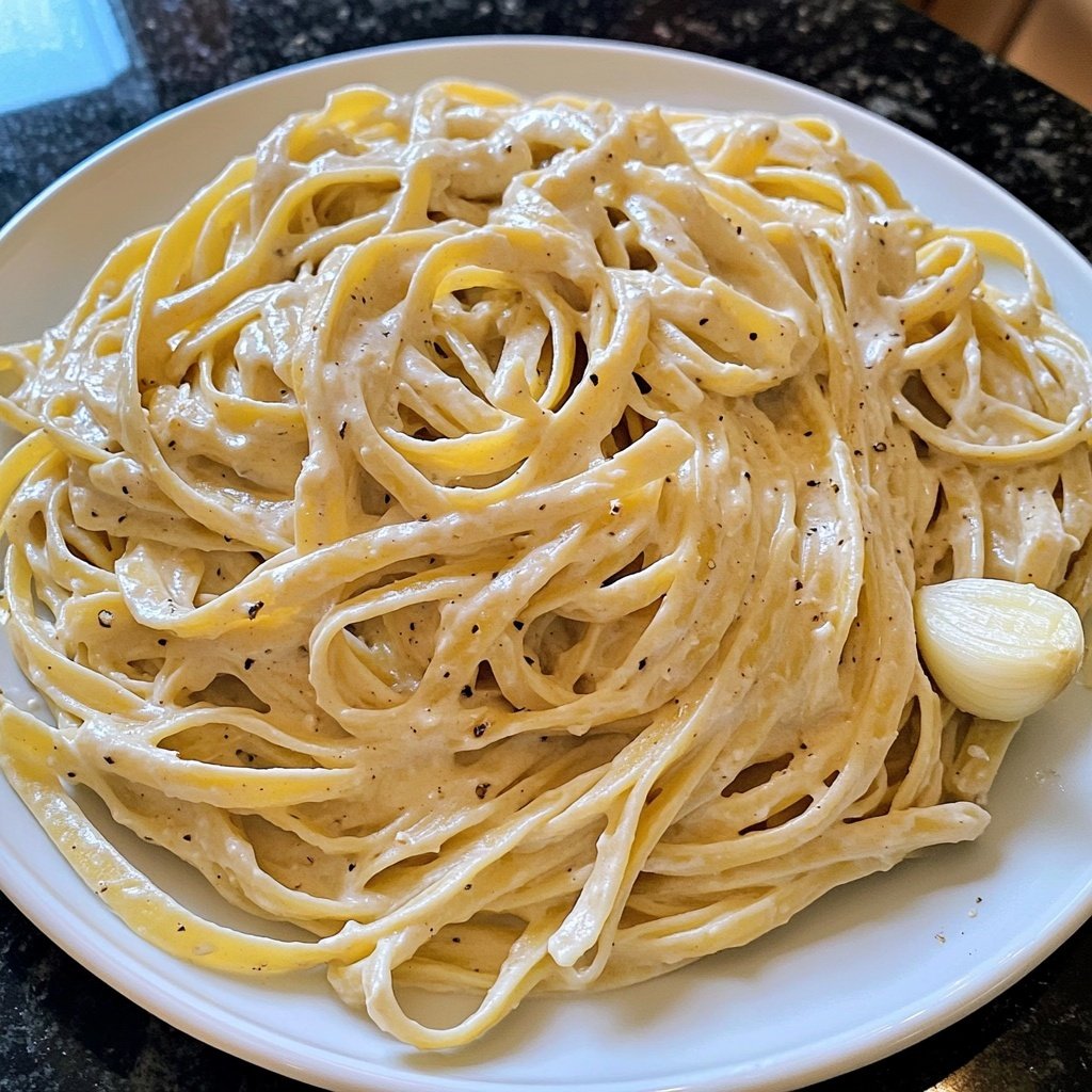 Easy Creamy Garlic Pasta