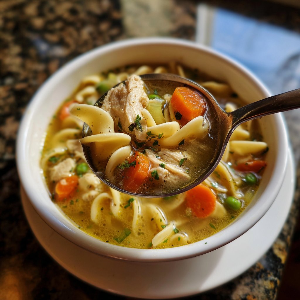 Healthy Crockpot Chicken Noodle Soup