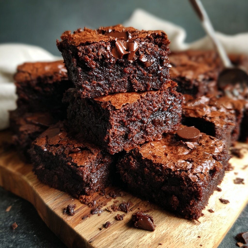 Thick Chocolate Brownie Squares