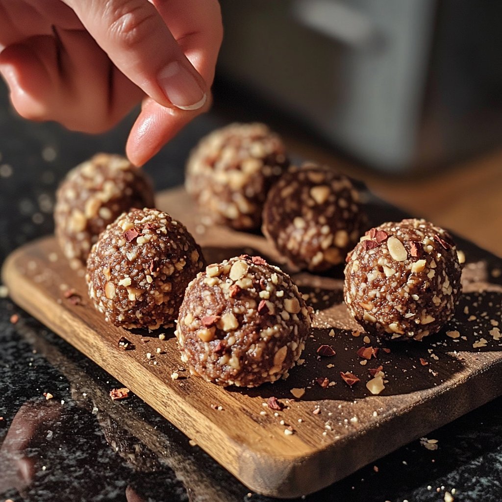Protein Balls with Cocoa Nibs