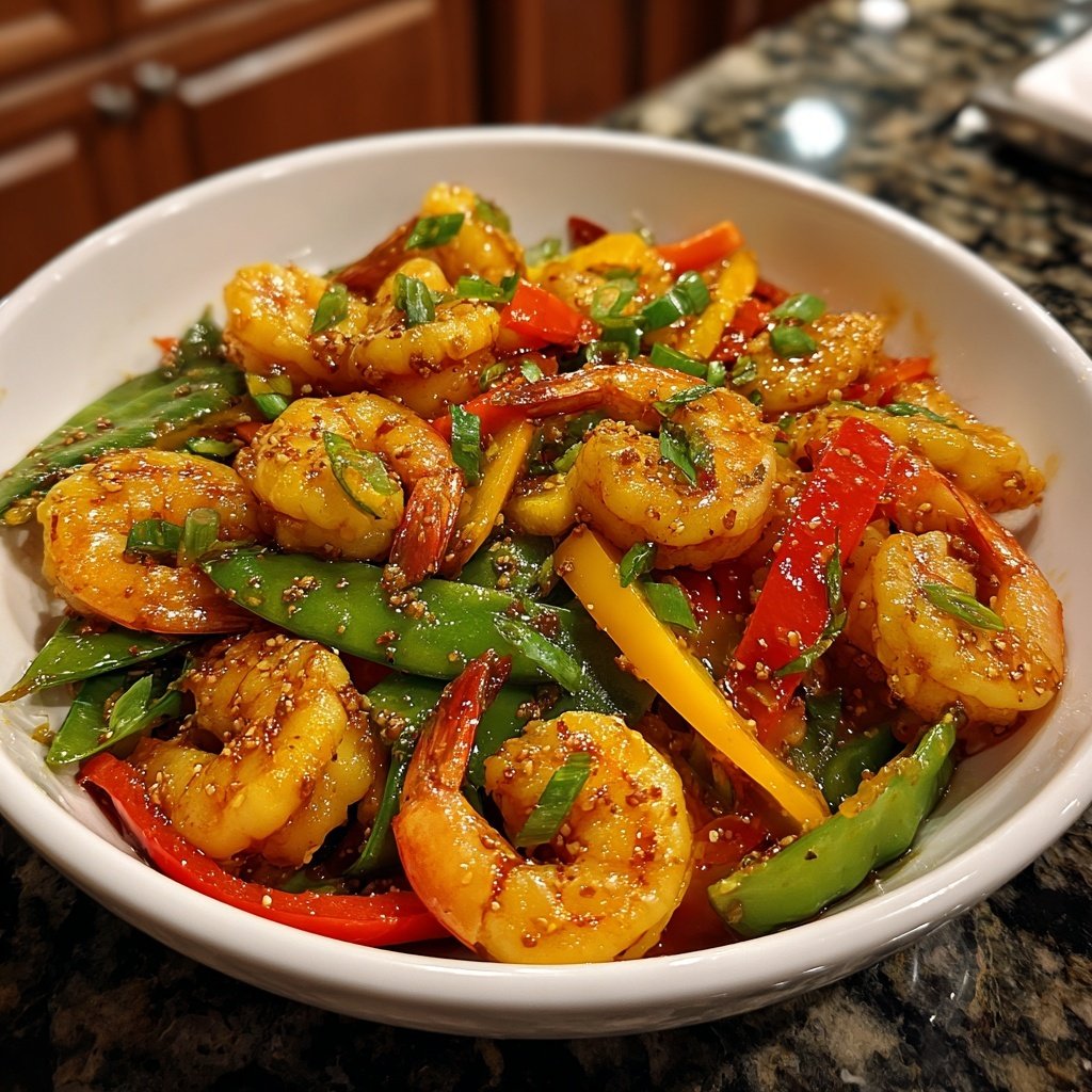 Easy Healthy Shrimp Stir Fry Dinner