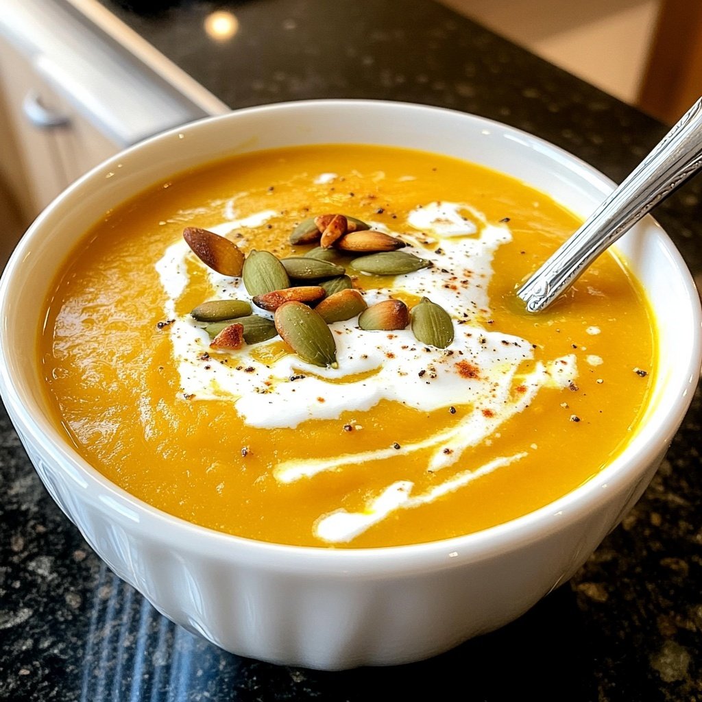 Healthy butternut squash soup