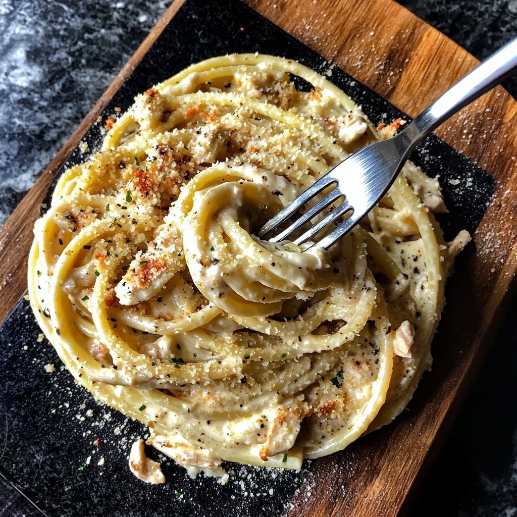 Creamy Garlic Parmesan Chicken Pasta