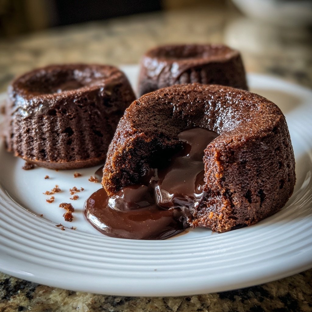 Dark Chocolate Lava Cakes