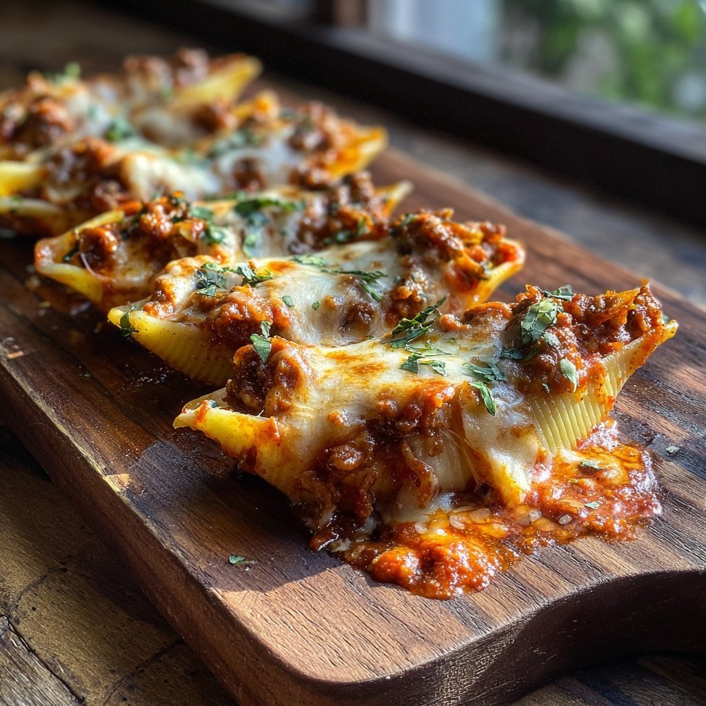 Ground Beef Stuffed Shells