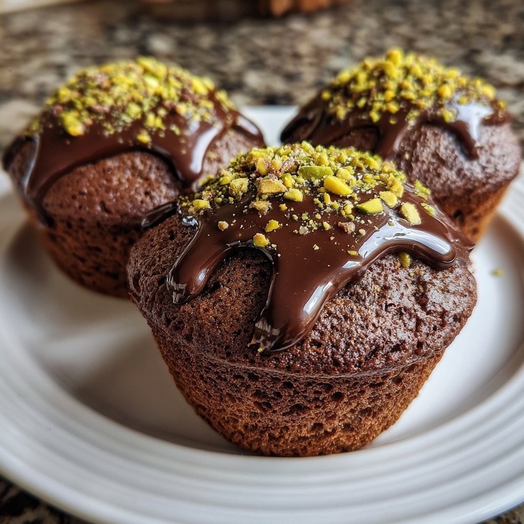 Chocolate Pistachio Cupcakes