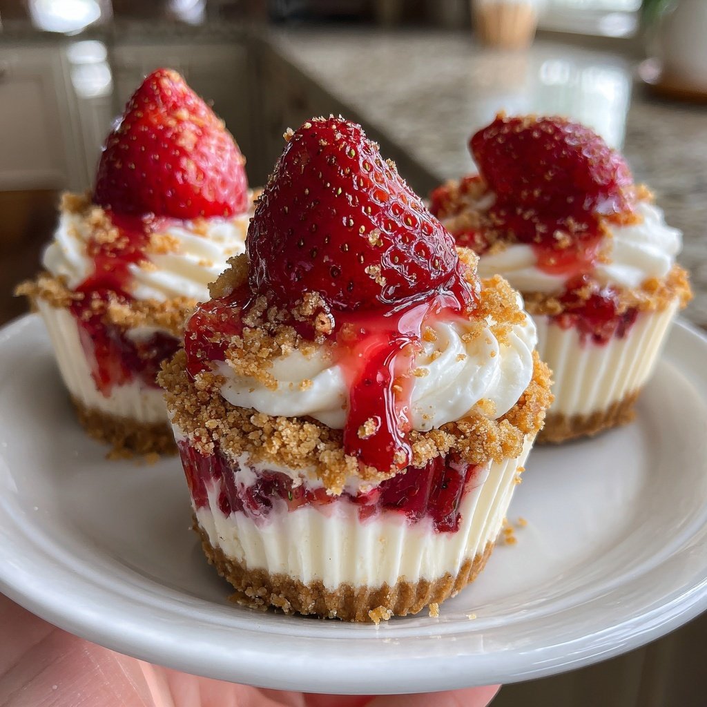 Strawberry Cream Parfait Cups