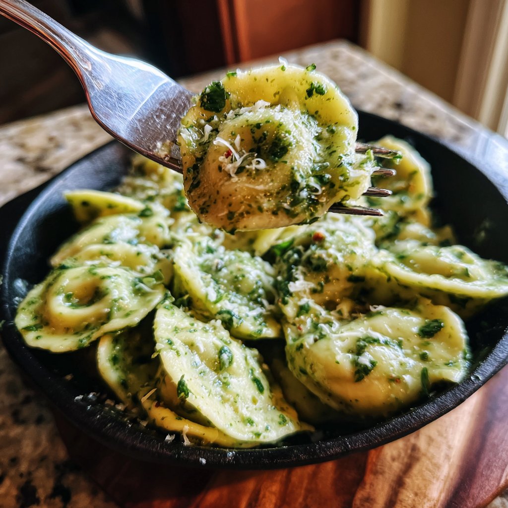 Heart-Shaped Spinach Tortellini