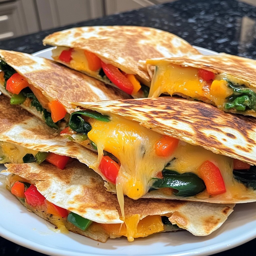 One-Pan Veggie Quesadillas Recipe