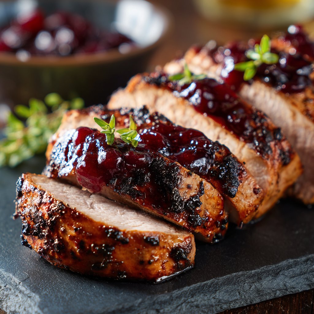 Pork Tenderloin with Cherry Sauce