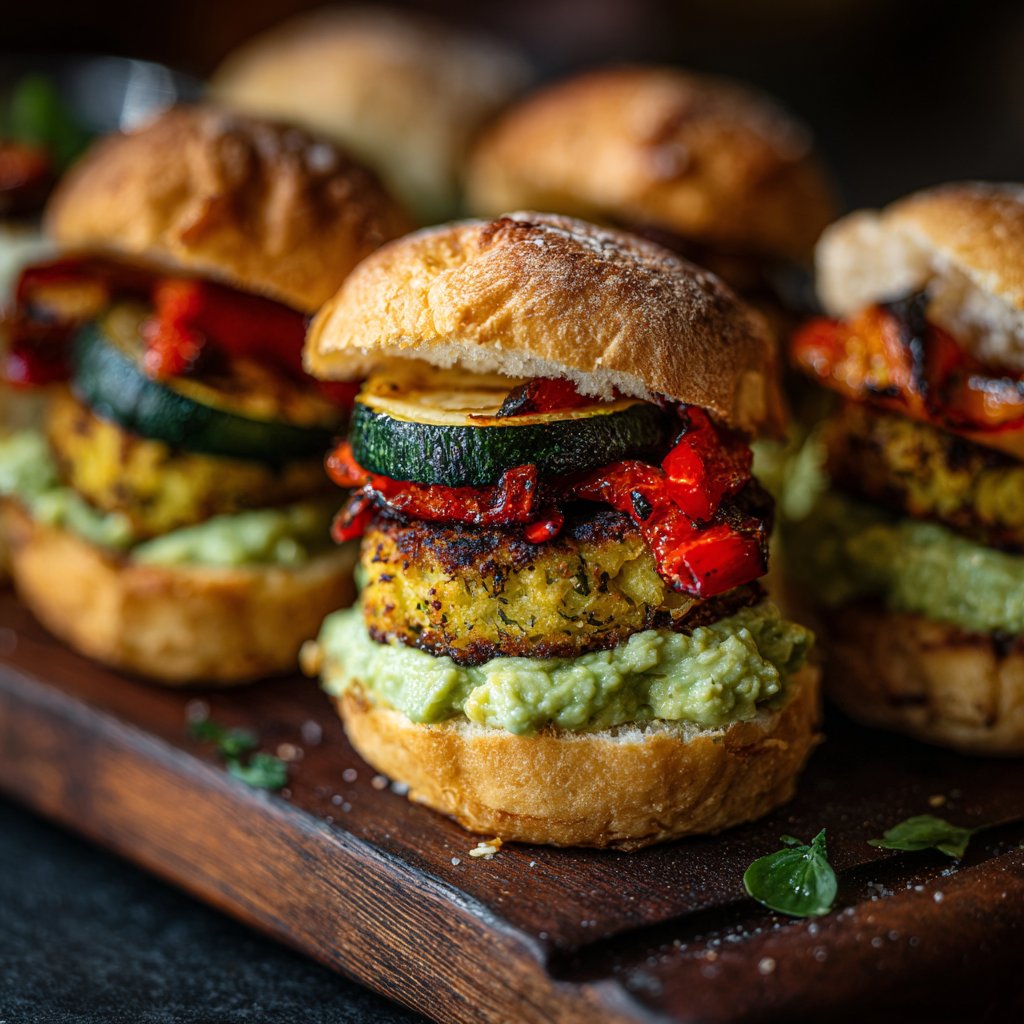 Roasted Veggie Sliders